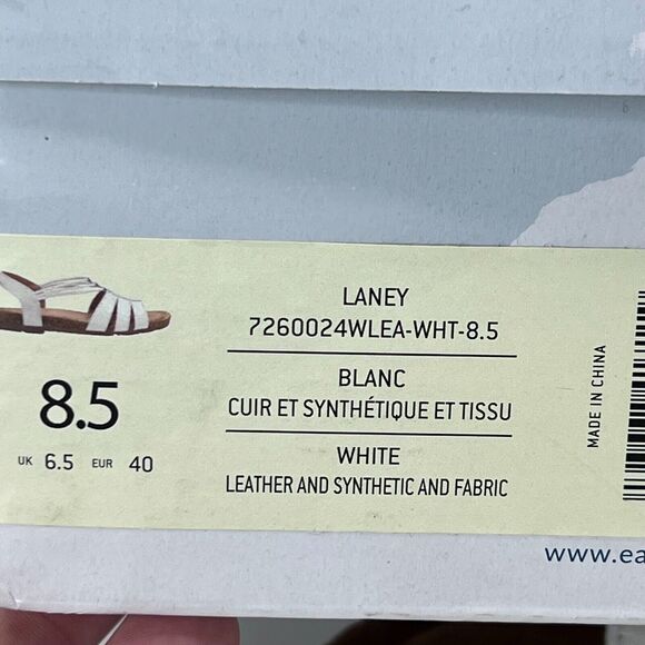 Earth Origins Laney Leather Sling-Back Sandals White 7260024 Women's 8.5 NWB - Picture 10 of 10